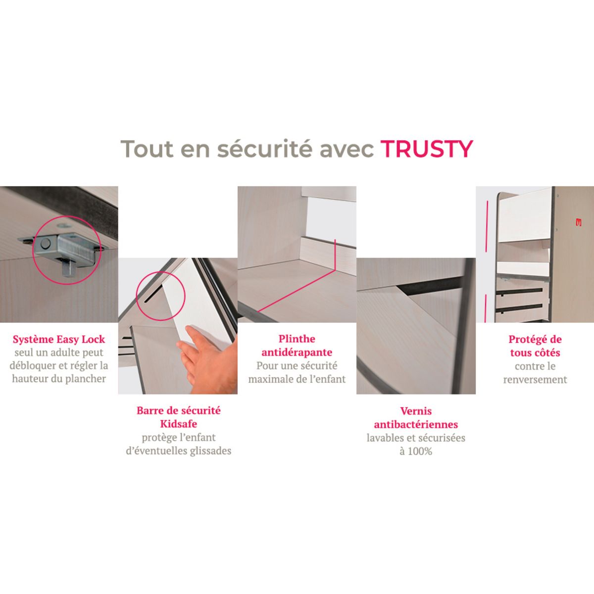 BIANCONIGLIO KIDS Tour d'apprentissage bois - Trusty - pédagogie Montessori