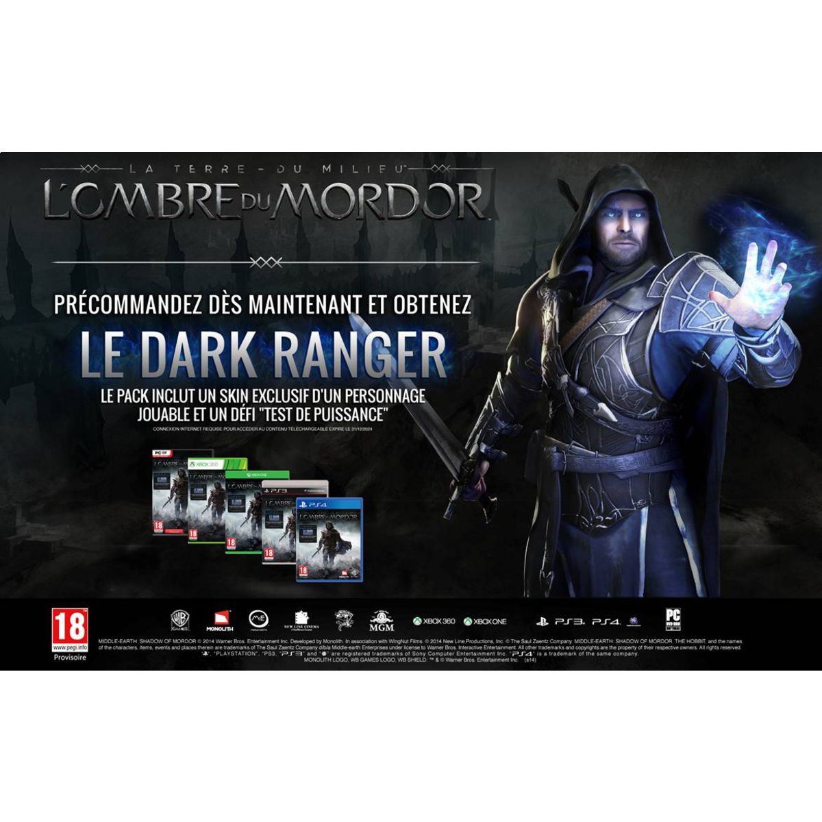 La Terre du Milieu : l'Ombre du Mordor PS4