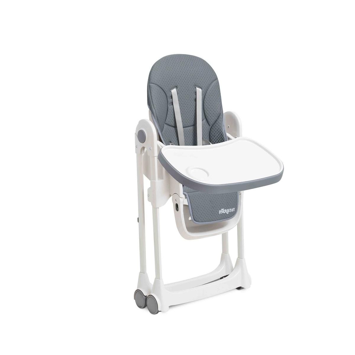 INTERBABY Chaise Haute Comfort Eat Gris