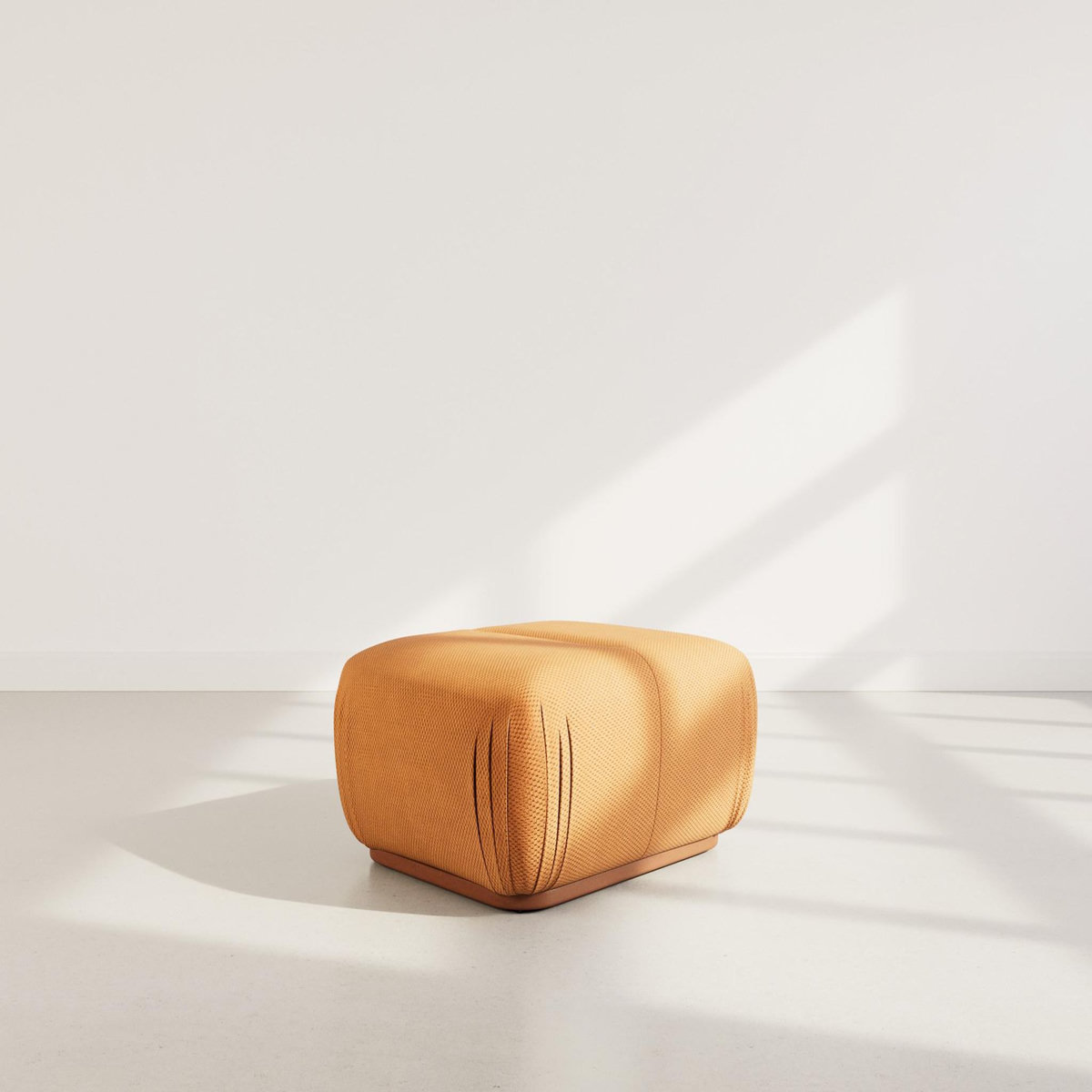 LISA DESIGN Penelope - pouf en velours texturé