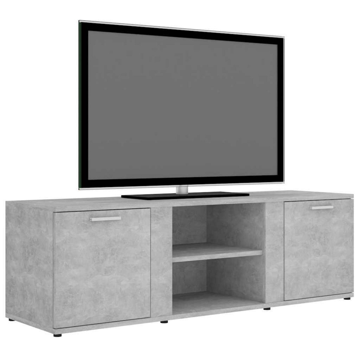VIDAXL Meuble TV Gris beton 120x34x37 cm Bois d'ingenierie