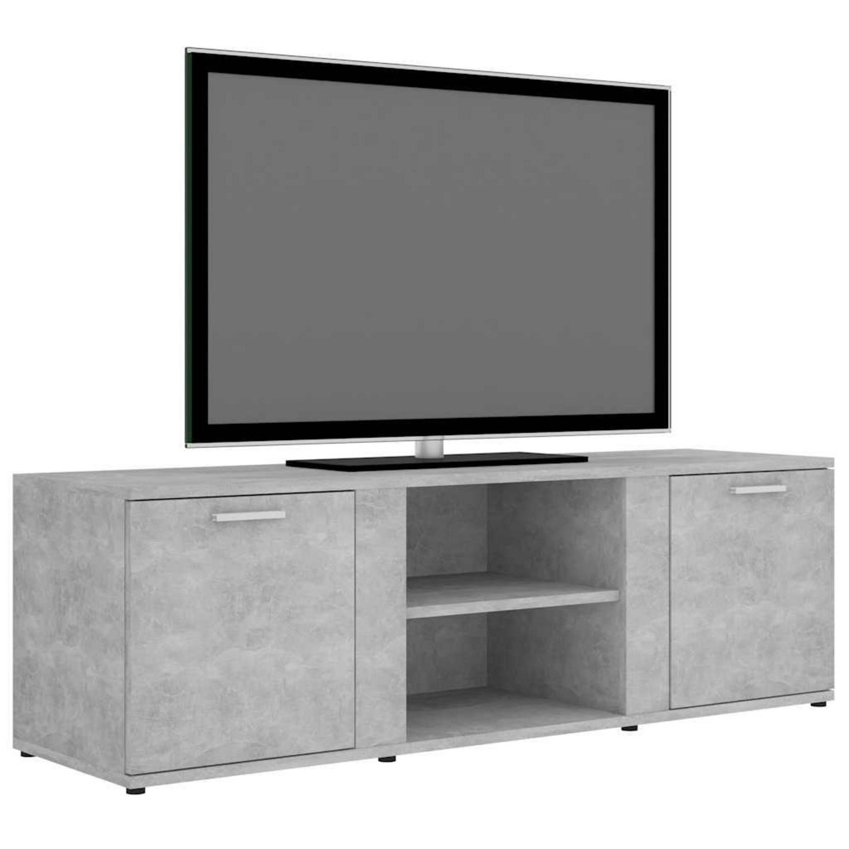 VIDAXL Meuble TV Gris beton 120x34x37 cm Bois d'ingenierie