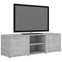 Voir la diapositive 3 : VIDAXL Meuble TV Gris beton 120x34x37 cm Bois d'ingenierie