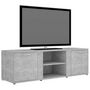 Voir la diapositive 3 : VIDAXL Meuble TV Gris beton 120x34x37 cm Bois d'ingenierie