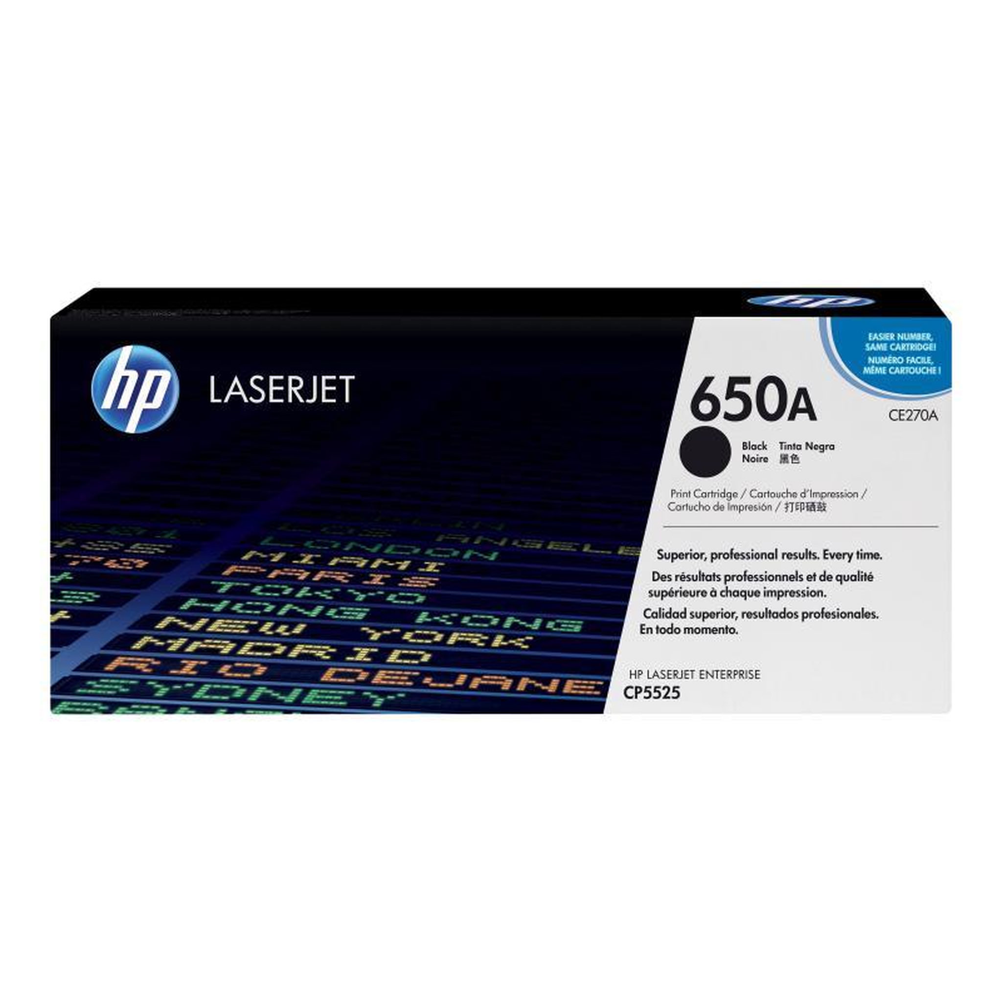 Voir la diapositive 2 : HP HP Cartridge No 650A HP650A HP 650A Black Schwarz (CE270A)