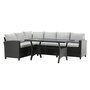 Voir la diapositive 1 : Paris Prix Salon d'Angle de Jardin  Brentwood  230cm Noir