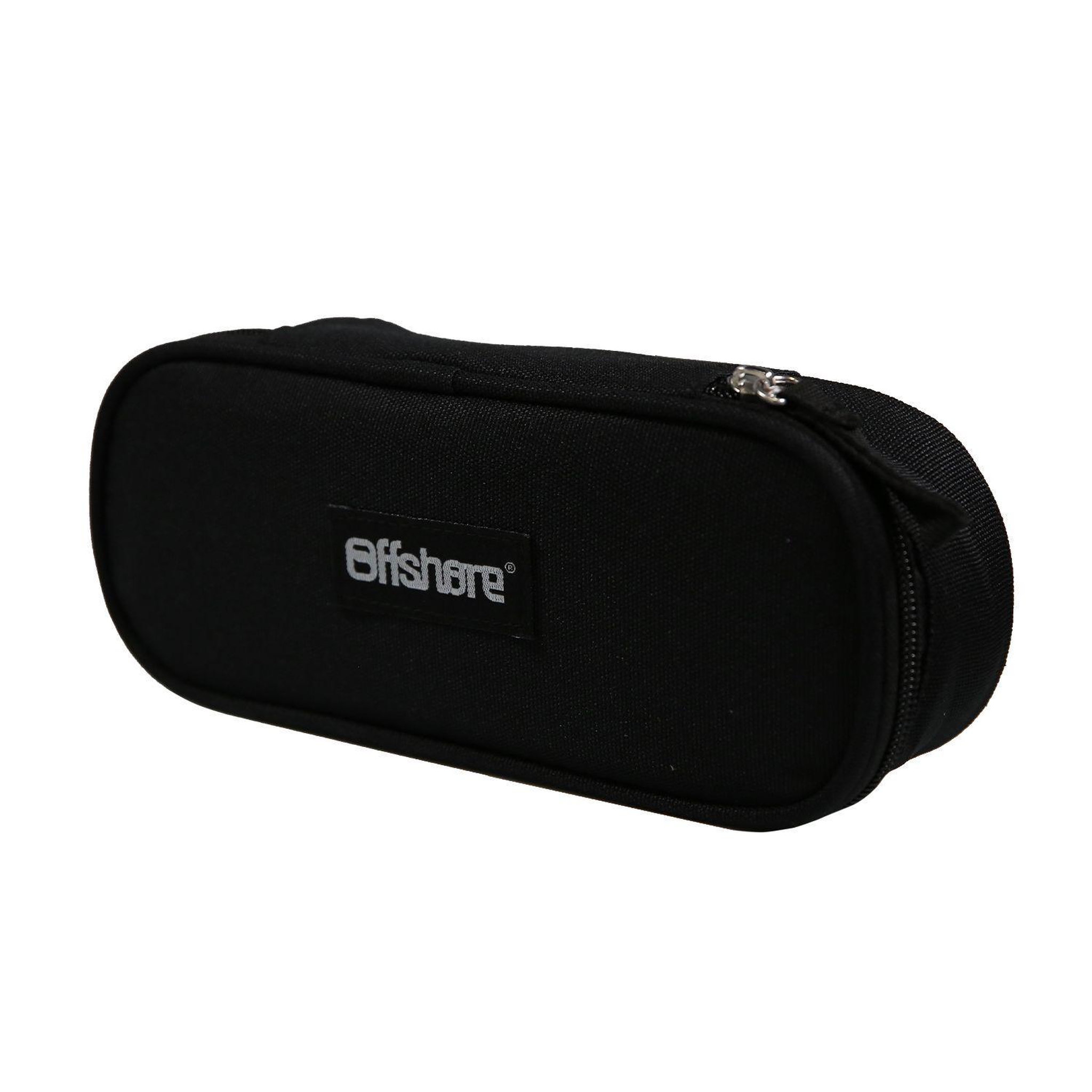 Voir la diapositive 2 : Bagtrotter BAGTROTTER Trousse scolaire ovale Plumier Offshore Noire