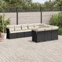 Voir la diapositive 1 : VIDAXL Salon de jardin 10 pcs avec coussins noir resine tressee