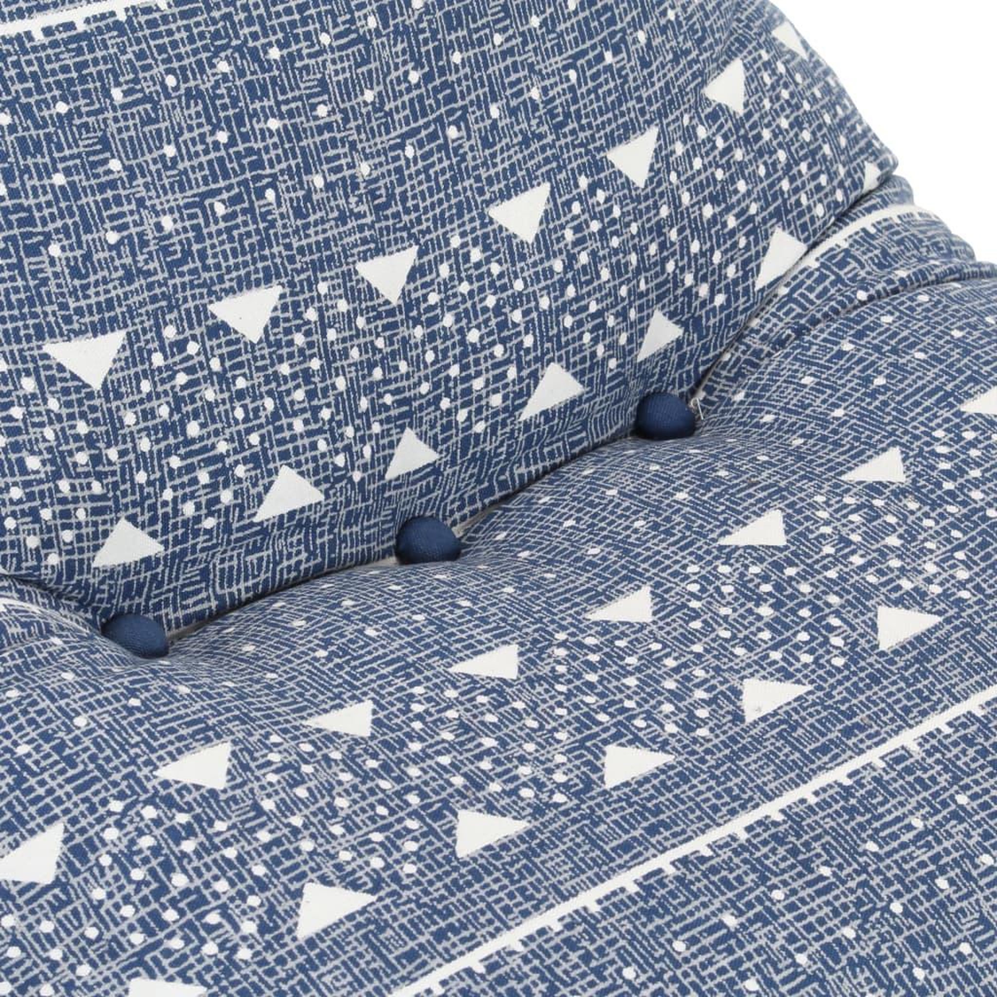 Voir la diapositive 4 : VIDAXL Canape pouf Indigo Tissu Patchwork