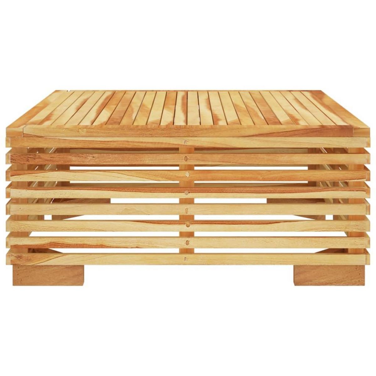 VIDAXL Table basse de jardin 69,5x69,5x31 cm Bois massif de teck
