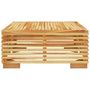 Voir la diapositive 4 : VIDAXL Table basse de jardin 69,5x69,5x31 cm Bois massif de teck