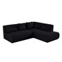 Voir la diapositive 2 : LISA DESIGN Onyx - canapé modulable d'angle droit 5 places - en tissu mailles 3d