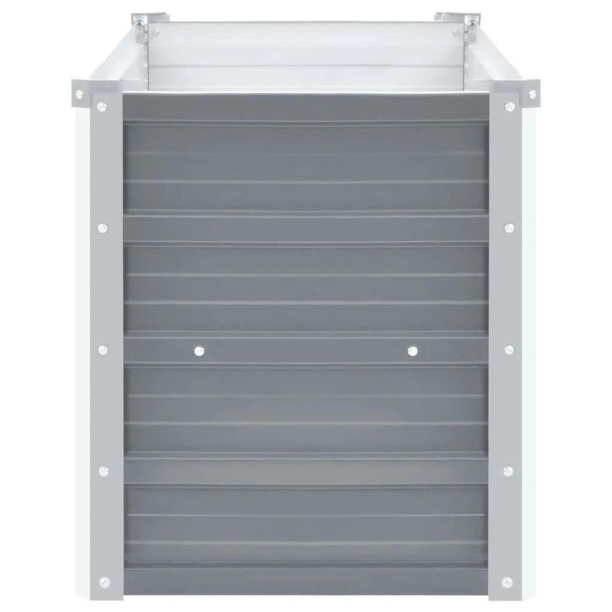 VIDAXL Lit sureleve de jardin Acier galvanise 160x40x45 cm Gris