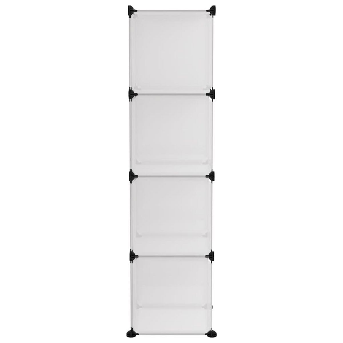 VIDAXL Cubes de rangement 12 pcs Transparent PP