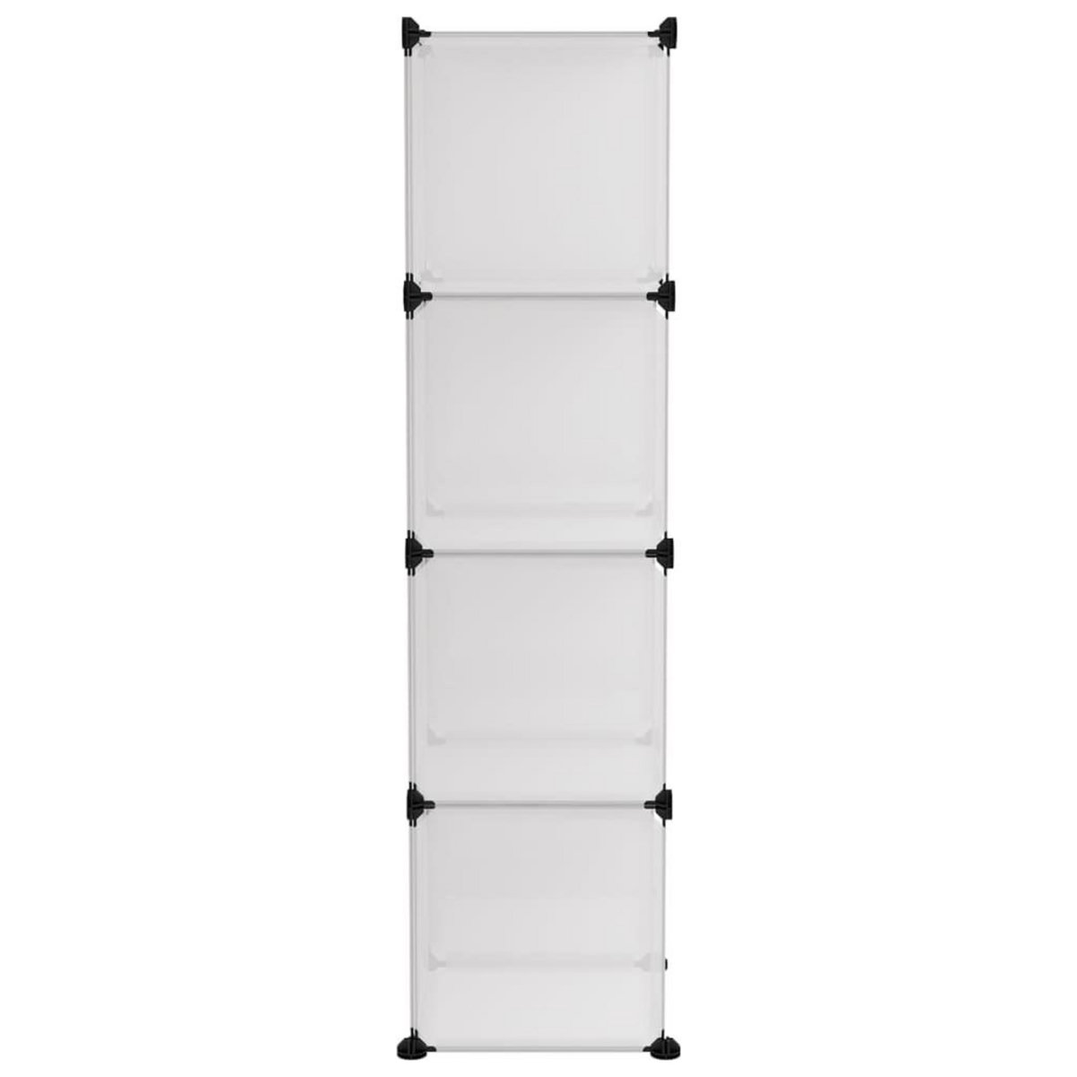 VIDAXL Cubes de rangement 12 pcs Transparent PP