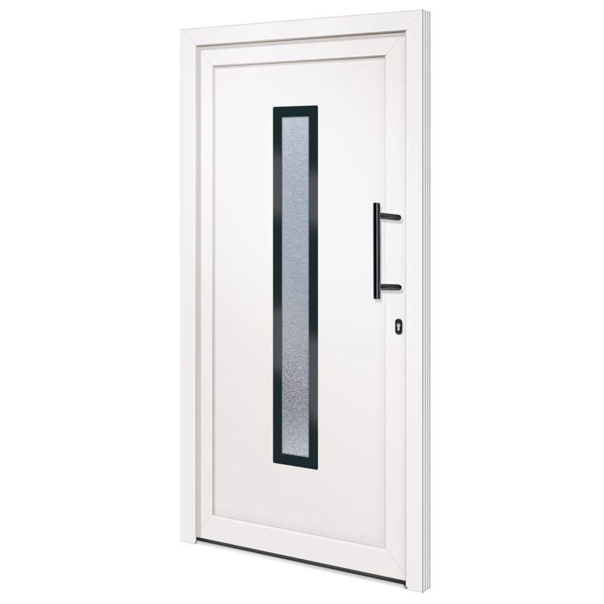 VIDAXL Porte d'entree Blanc 108x200 cm PVC