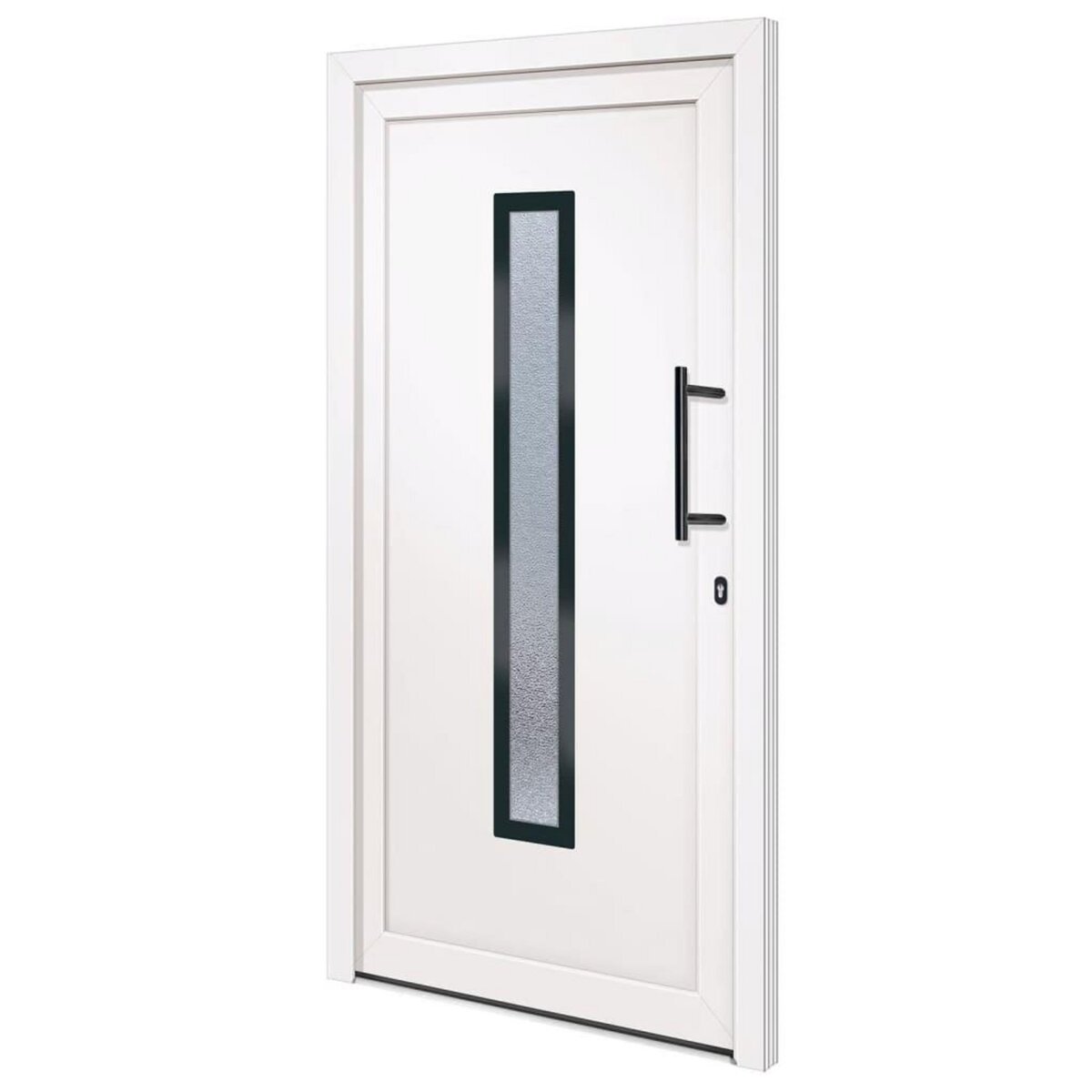 VIDAXL Porte d'entree Blanc 108x200 cm PVC