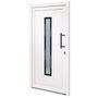 Voir la diapositive 2 : VIDAXL Porte d'entree Blanc 108x200 cm PVC