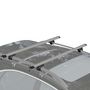 Voir la diapositive 2 : HOMCOM Barres de toit de voiture verrouillables 2 clés fournies dim. 123,5L x 5,5l x 7H cm aluminium noir