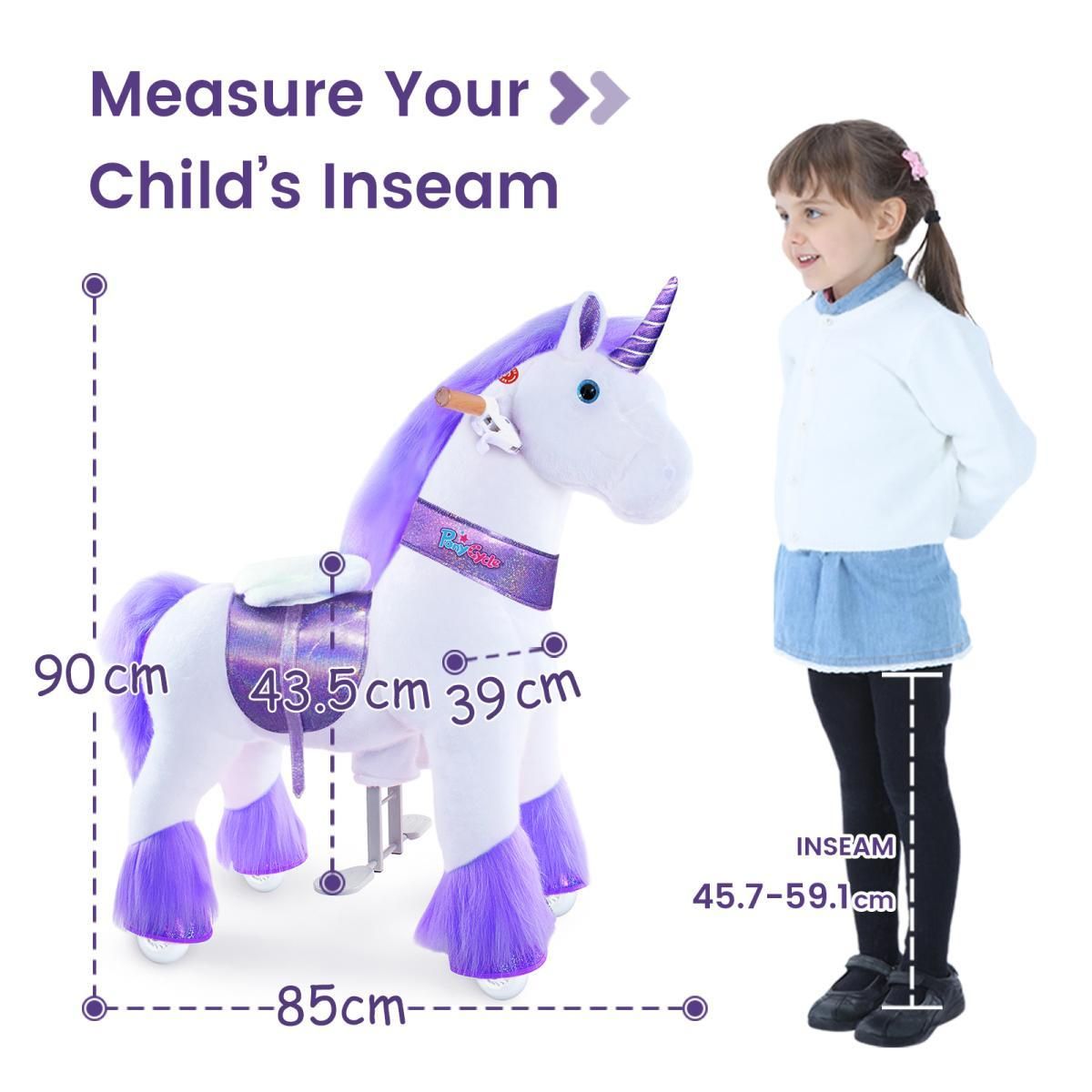 Ponycycle Licorne blanche - violette