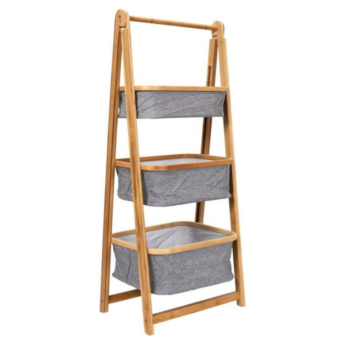 Paris Prix Étagère Rangement Pliable  Bambou  107cm Naturel