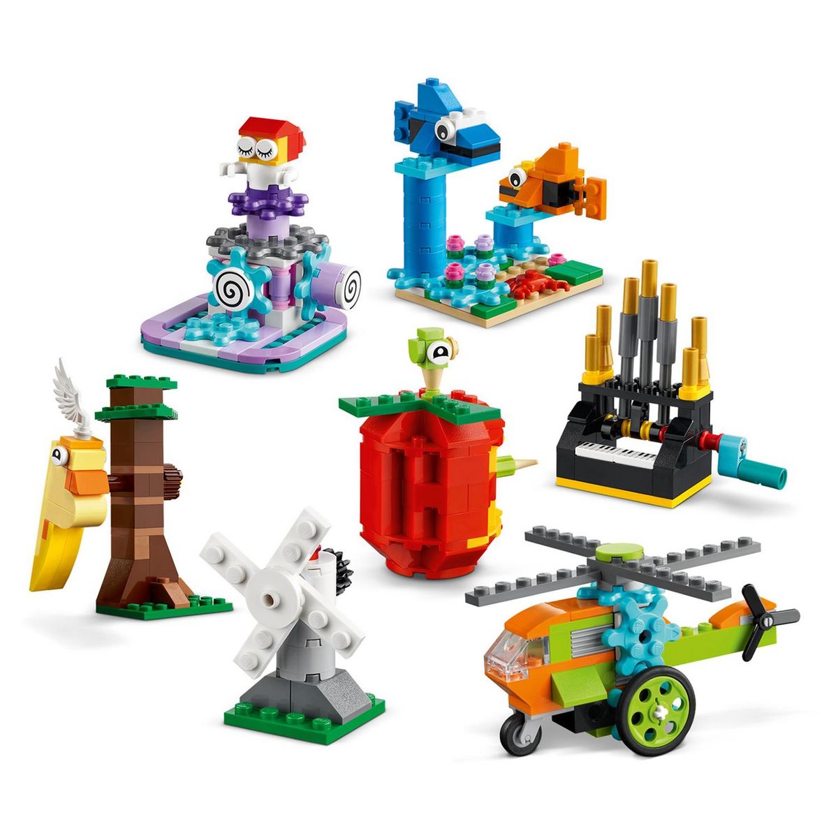 LEGO Classic 11019 - Briques et Fonctionnalités, Jouets de Construction Enfants