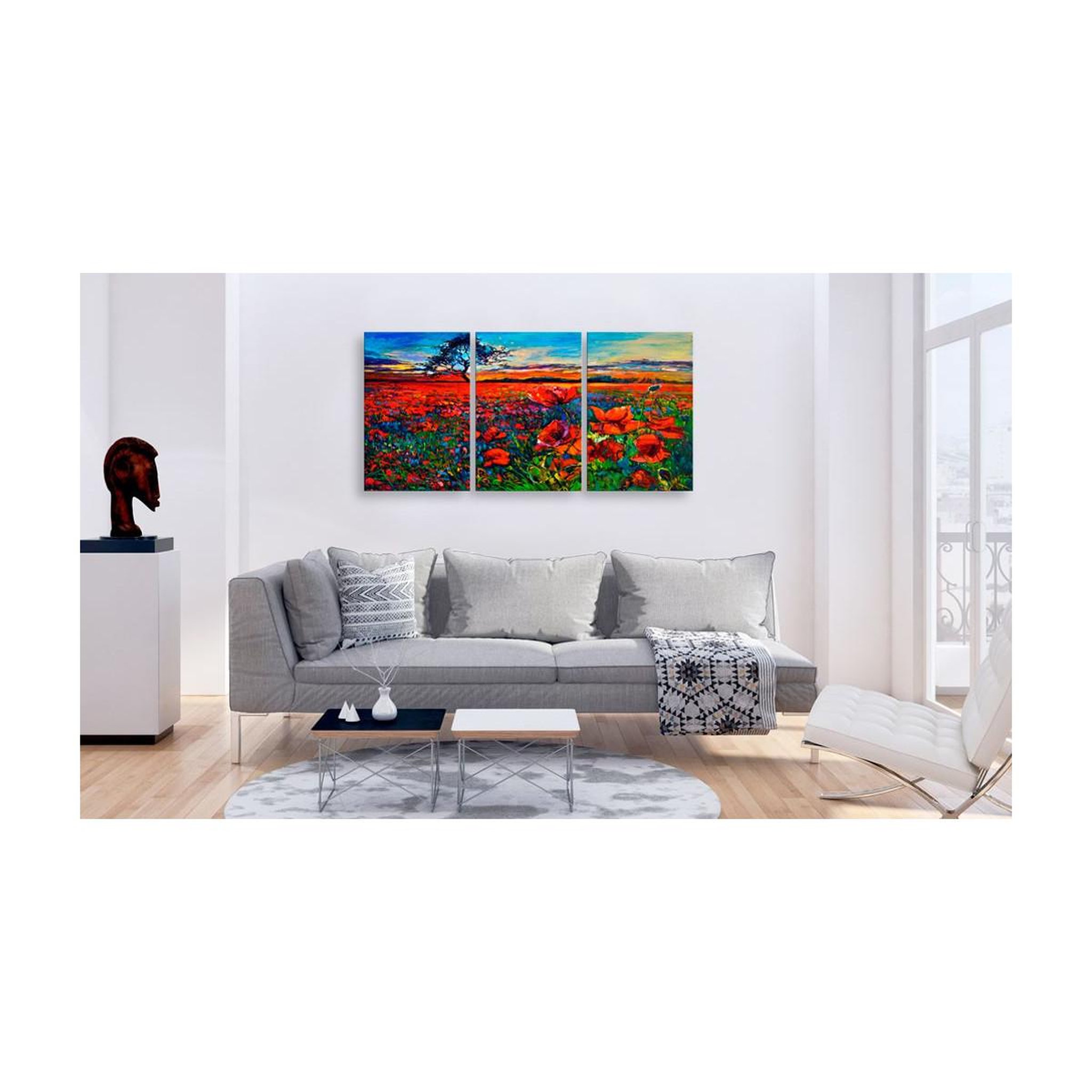 Voir la diapositive 2 : Paris Prix Tableau imprimé  valley of poppies