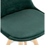 Voir la diapositive 6 : Paris Prix Tabouret de Bar Scandinave  Miro  97cm Vert & Naturel