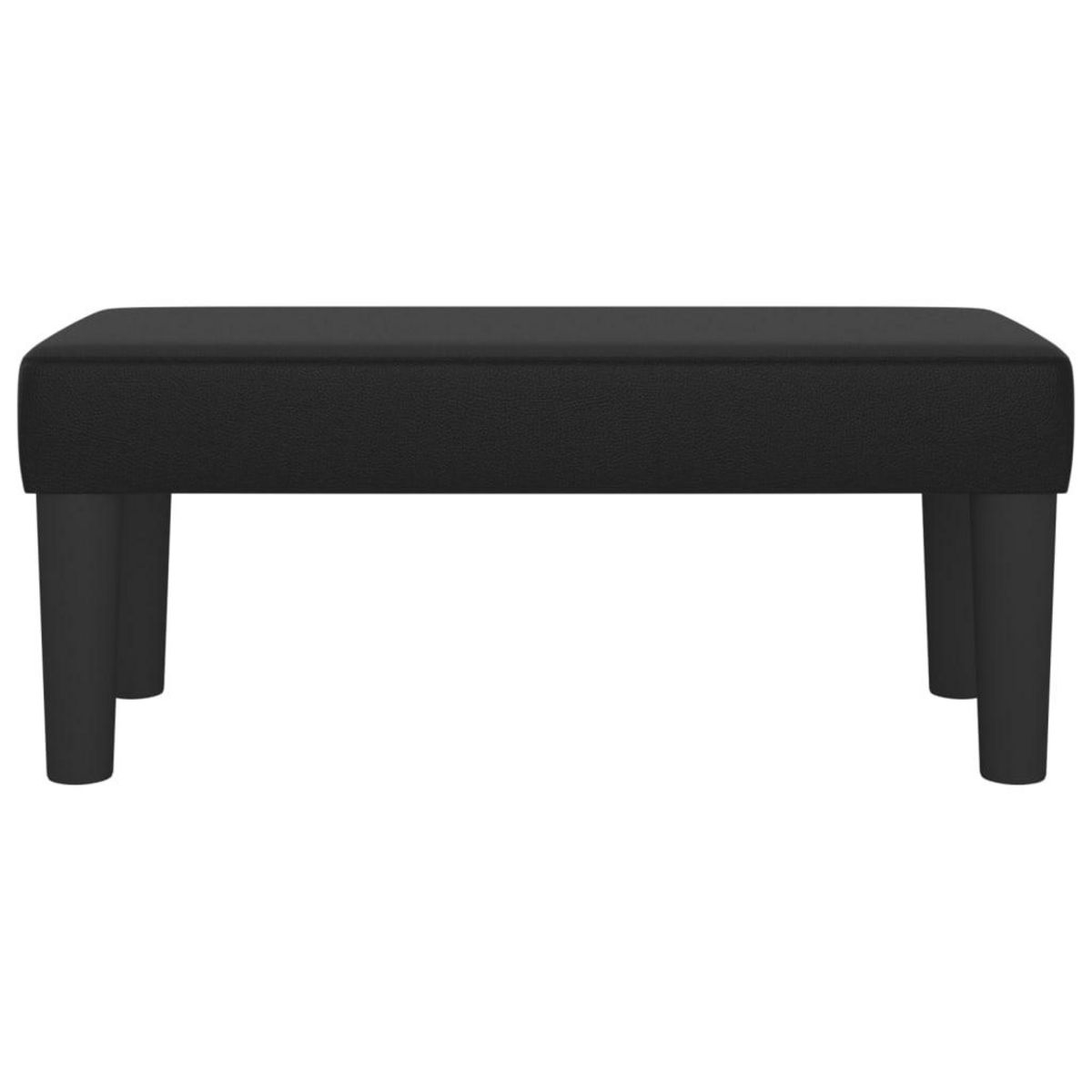 VIDAXL Banc Noir 70x30x30 cm Similicuir