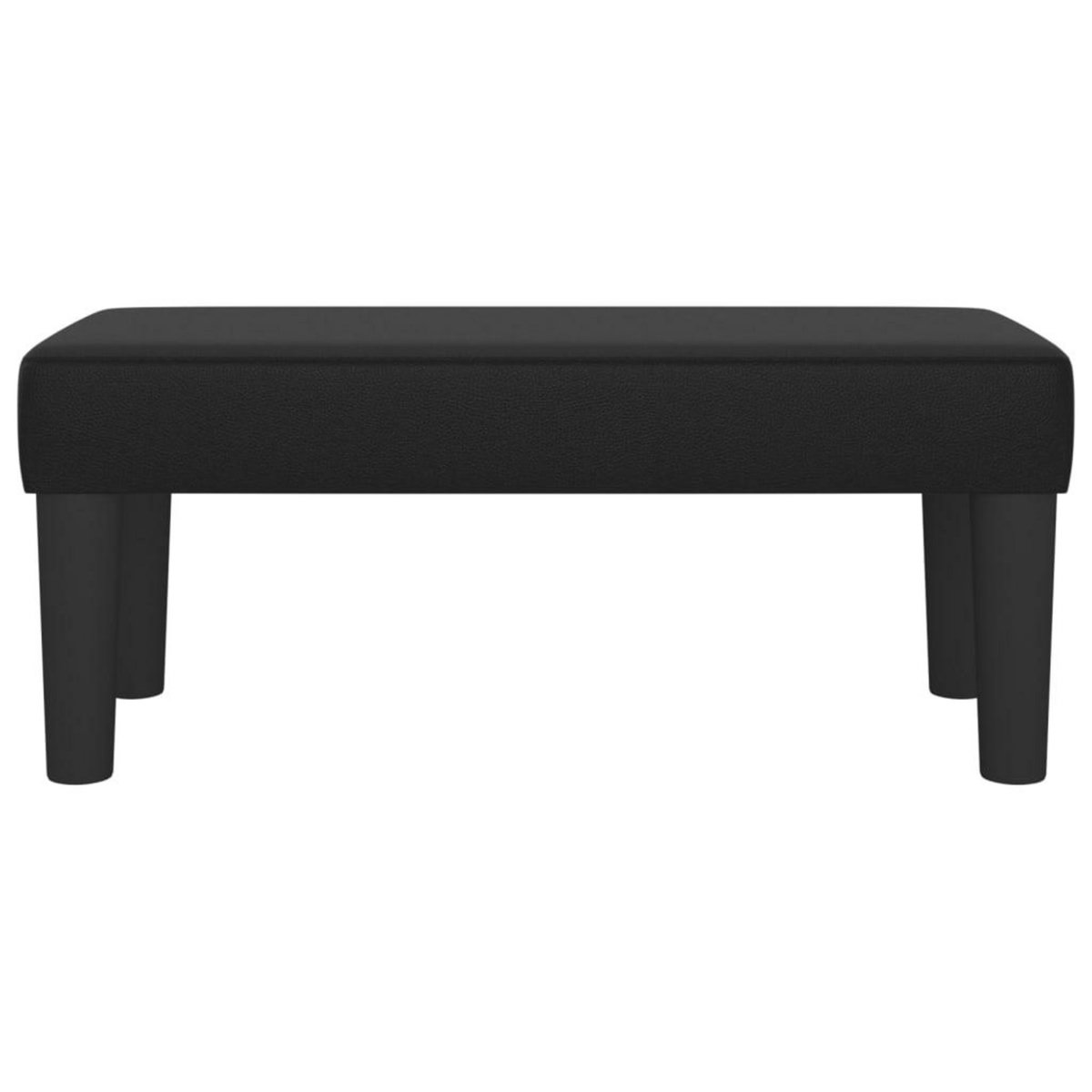 VIDAXL Banc Noir 70x30x30 cm Similicuir