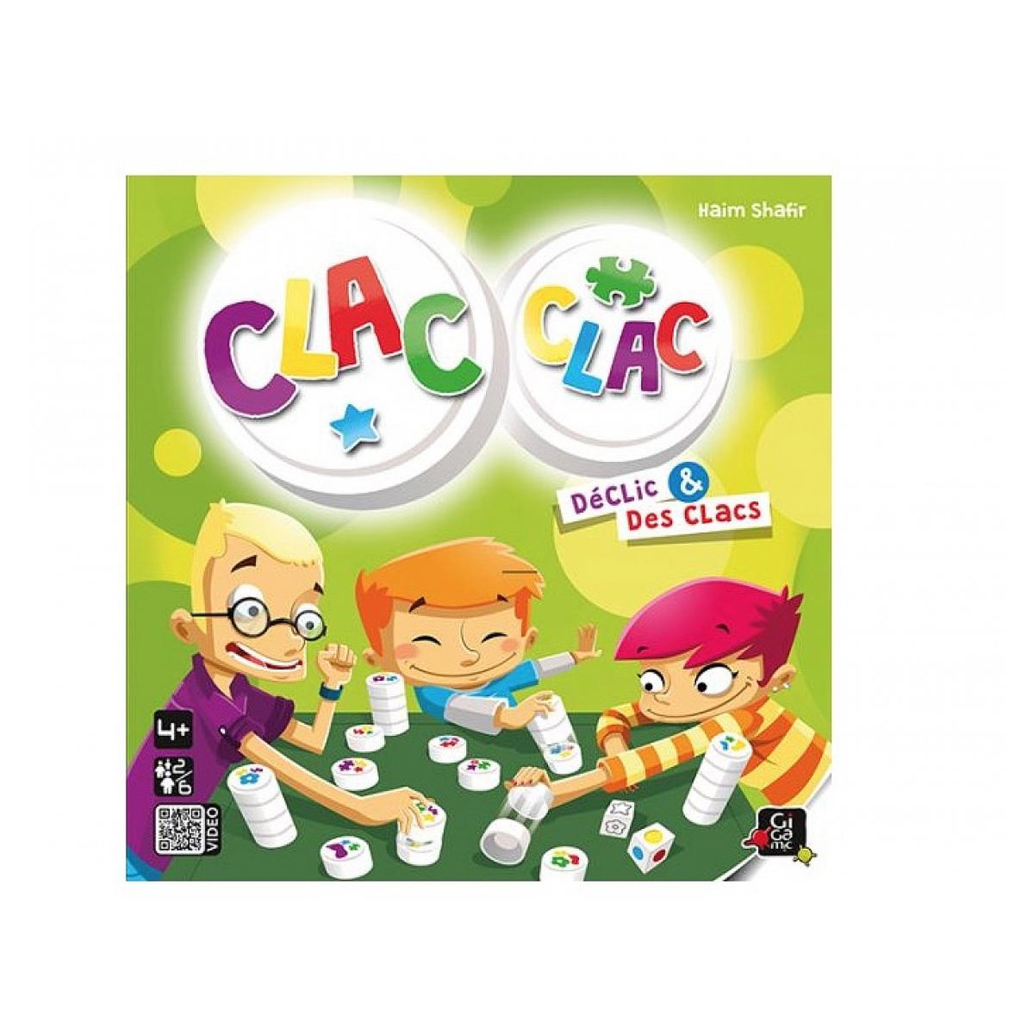 Voir la diapositive 2 : Gigamic Clac Clac - jeu de disques aimantes