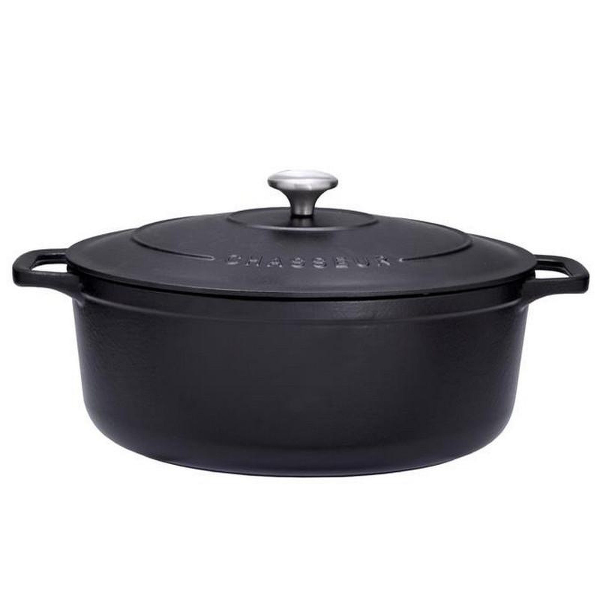 Chasseur Cocotte ovale en fonte 35cm noir - PUC473501