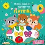 MON COLORIAGE AVEC GOMMETTES EN FEUTRINE. LES BEBES ANIMAUX, Carotte et compagnie