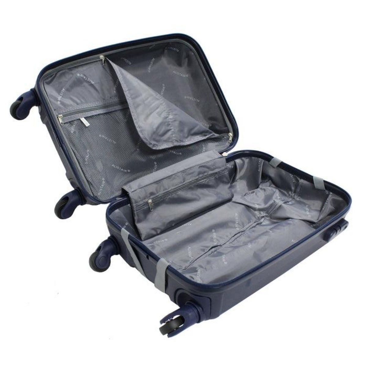 Alistair Valise cabine Alistair - Collection Iron - 4 roues - ABS ultra résistant - Noir