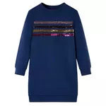 VIDAXL Robe sweatshirt pour enfants bleu marine 116