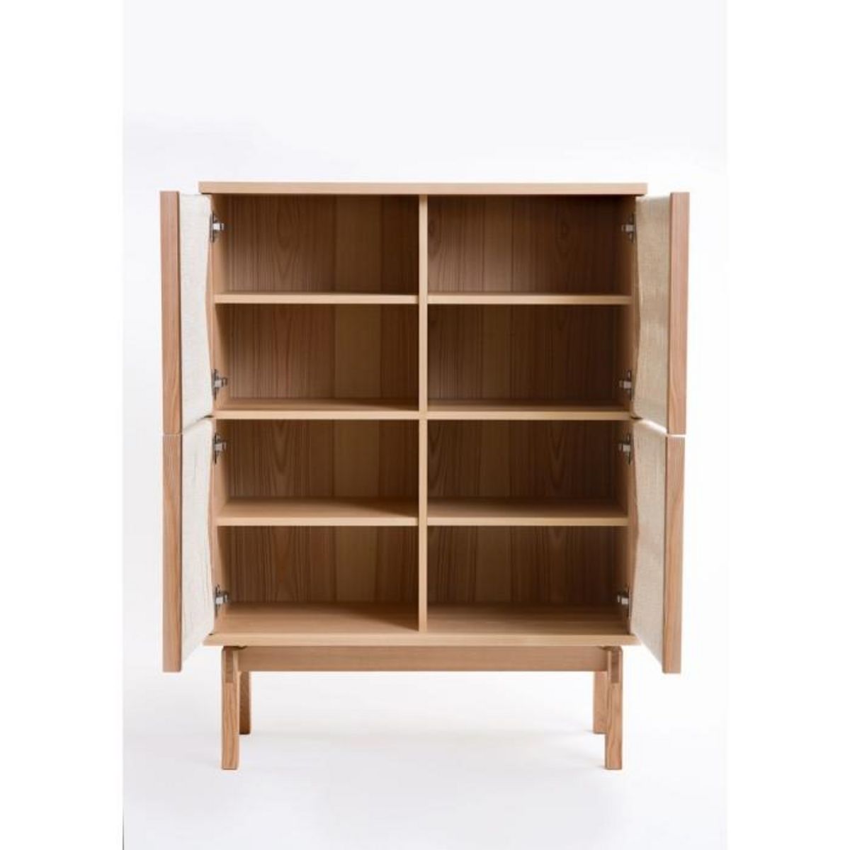 Paris Prix Vaisselier Design 4 Portes  Lilla  122cm Naturel