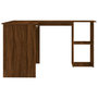 Voir la diapositive 5 : VIDAXL Bureau d'angle chene marron 120x140x75 cm bois d'ingenierie