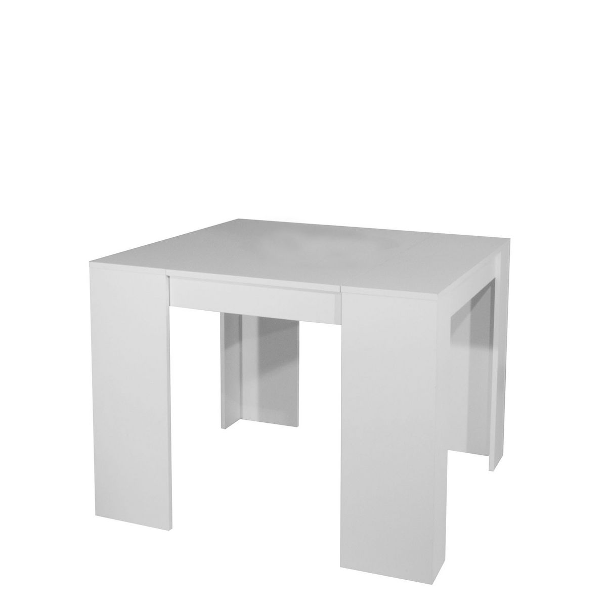 Table console extensible SOBRIO Blanc