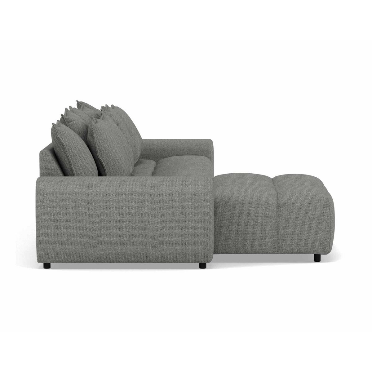 LISA DESIGN Adelaide - canapé d'angle réversible 4 places en tissu texturé