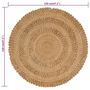 Voir la diapositive 6 : VIDAXL Tapis Jute tresse a la main 120 cm Rond