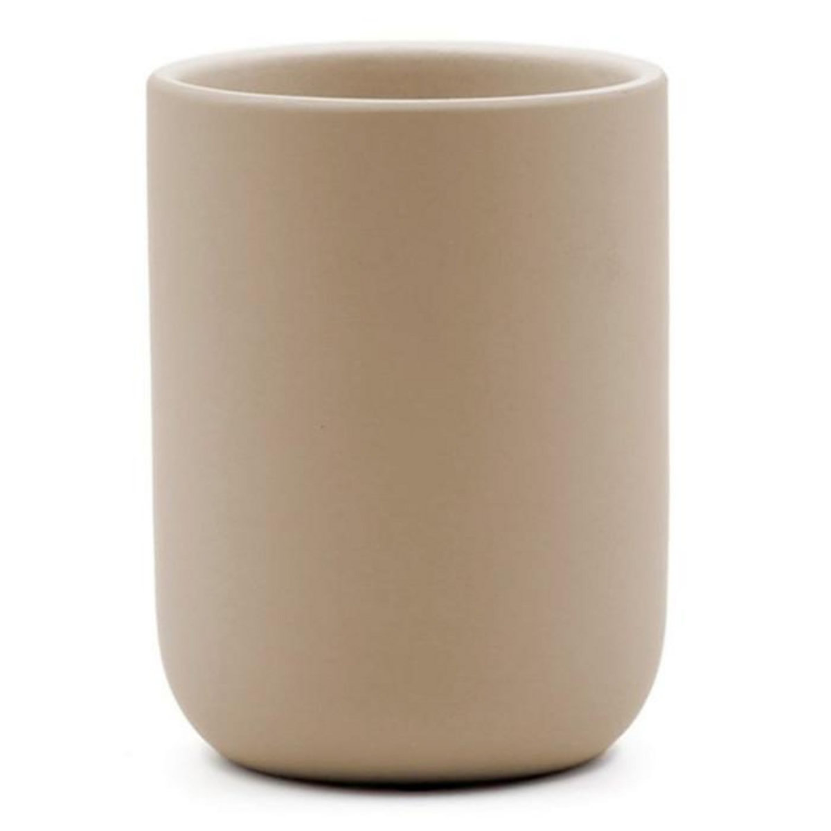 Paris Prix Gobelet Brosse à Dents en Céramique  Ceralia  10cm Taupe