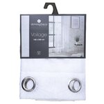 ATMOSPHERA Voilage Mia avec motifs brodés. Coloris disponibles : Blanc