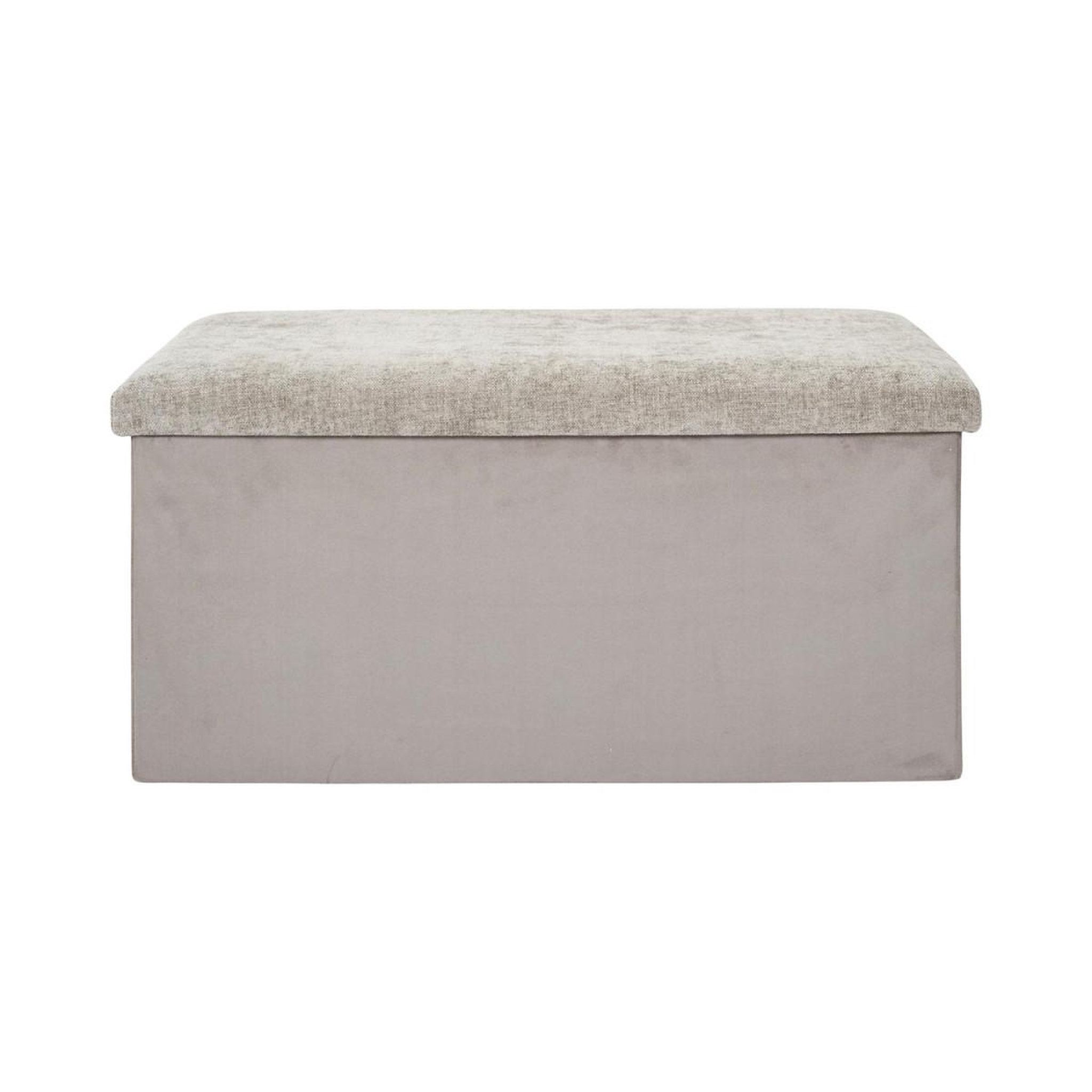 Voir la diapositive 2 : The Home Deco Factory Banc coffre de rangement  emilia  76cm taupe