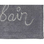 Voir la diapositive 2 : GUY LEVASSEUR Tapis de bain en coton fantaisie gris 50x80cm