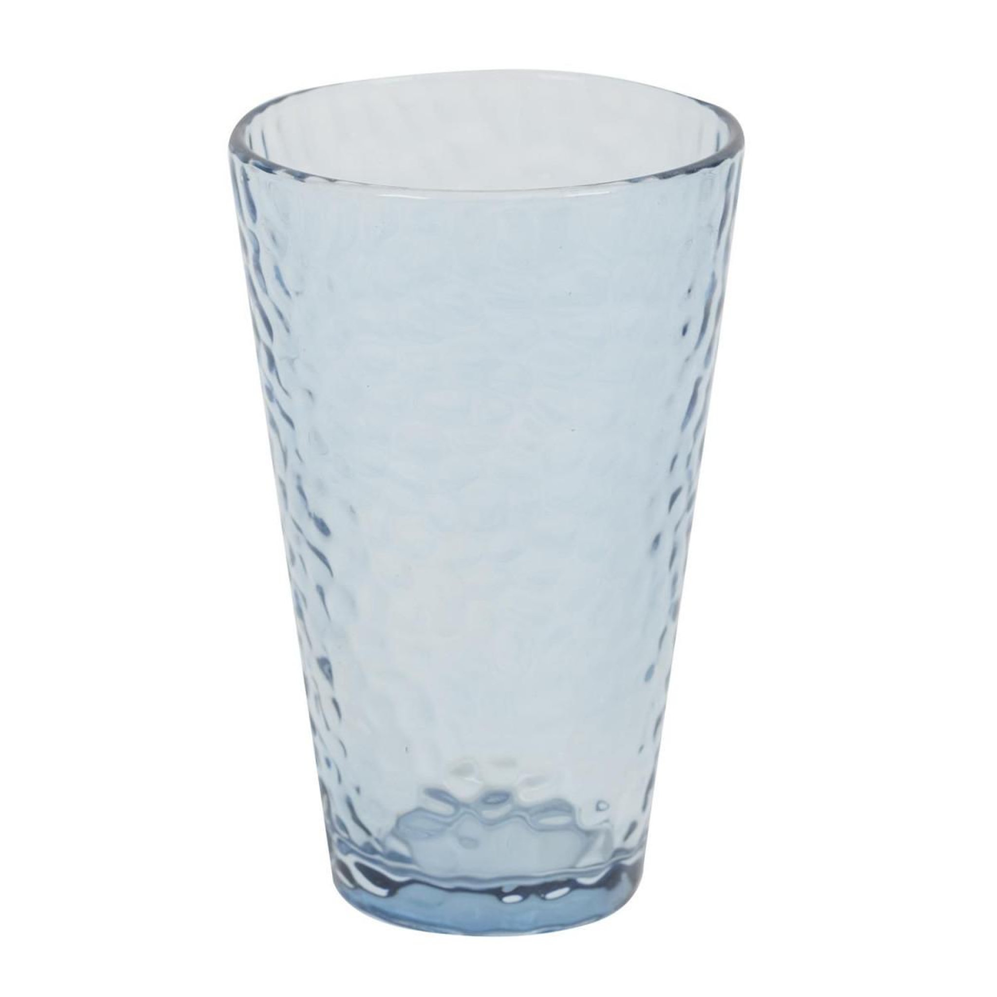 Voir la diapositive 2 : The Home Deco Factory Lot de 6 verres à eau  martelé  34cl bleu fumé