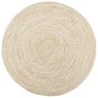 Voir la diapositive 1 : VIDAXL Tapis fait a la main Jute Blanc et marron 180 cm