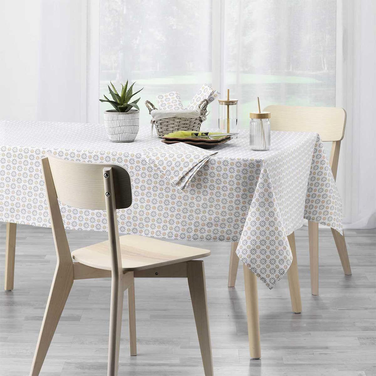 Paris Prix Lot de 3 Serviettes de Table  Méridienne  40x40cm Gris