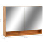 Voir la diapositive 6 : VIDAXL Armoire a miroir de salle de bain LED Chene 80x15x60 cm MDF