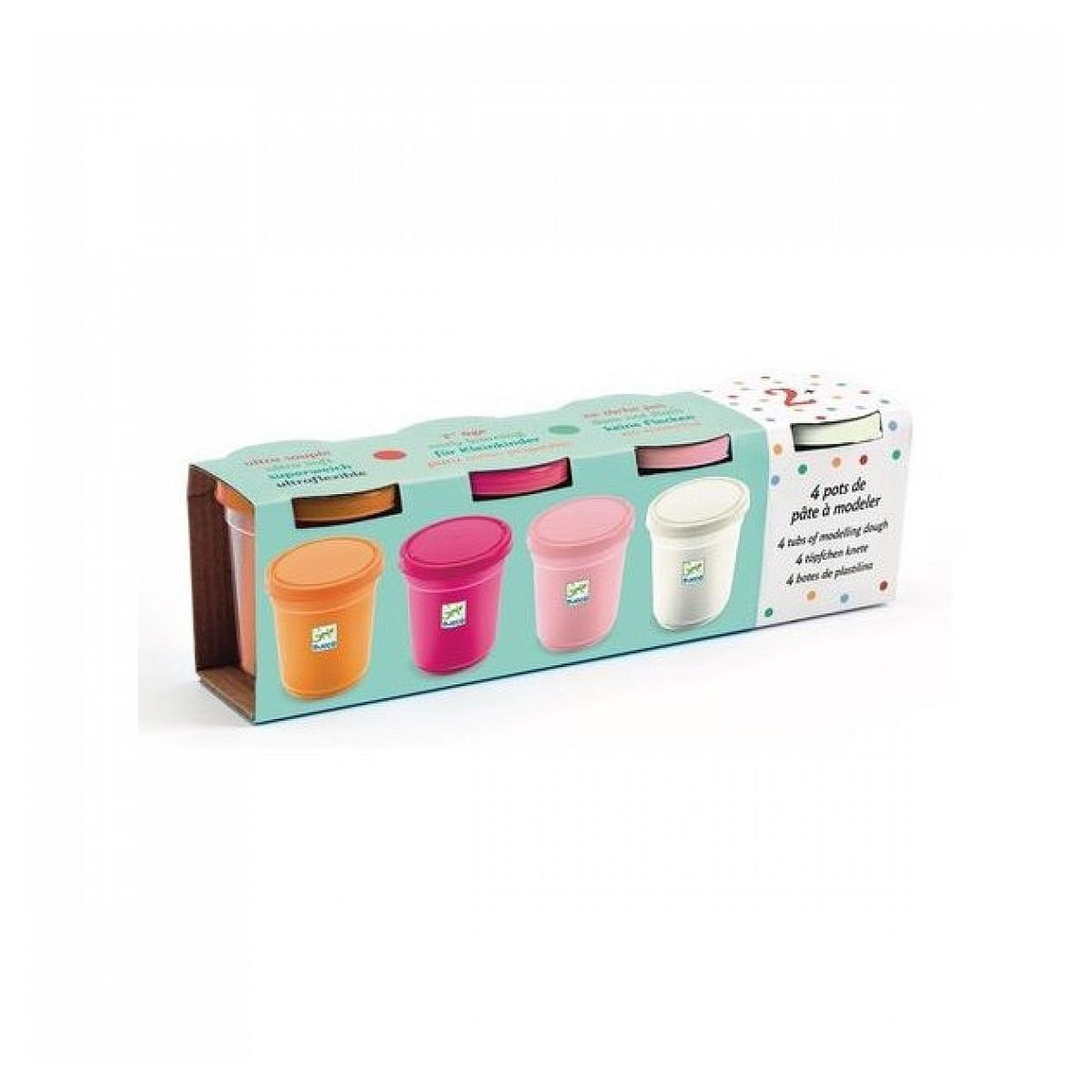 Djeco 4 pots de pate a modeler sweet