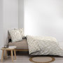 Voir la diapositive 3 : Paris Prix Parure de Lit 3 Pièces  Mareva  260x240cm Beige